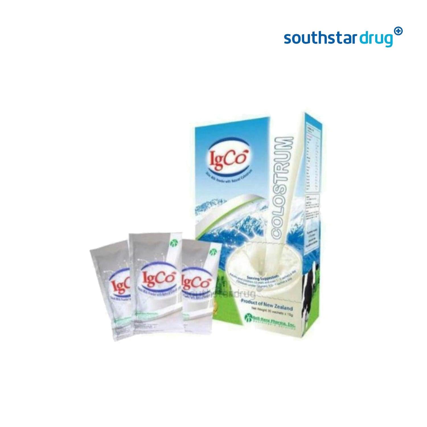 IGCO full cream milk powder 15g sachets box